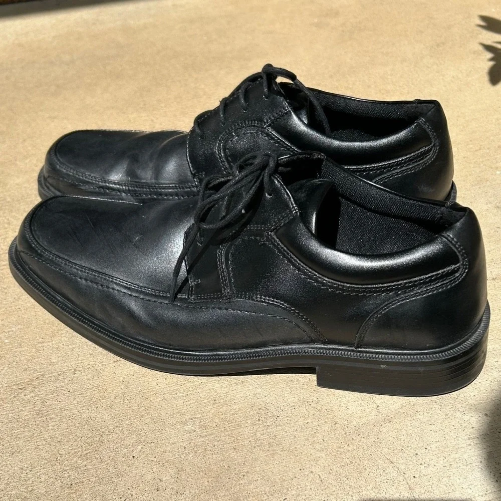 Dockers Mens Black Bicycle Toe Memory Foam Dress Shoes Oxfords‎ 11M Professional